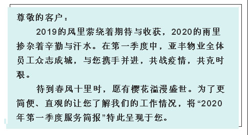 亚丰物业：战疫情，共迎“春暖花开”